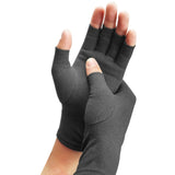 1 Pair  Arthritis Gloves for Premium Arthritic Joint Pain - Relief Hand Gloves Therapy - Open Fingers  Gloves - ISQ