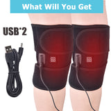 Heating Knee Pads - Knee Brace Support Pads - Thermal Heat Therapy Wrap - Hot Compress Knee Massager for Cramps - Arthritis Pain Relief – ISQ