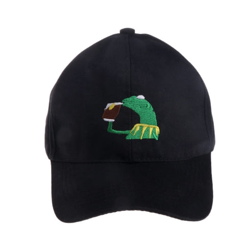 None Business Unstructured Dad Hat Cap Frog Tea Lebron James New Casquette Kenye West Bear